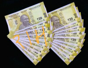 20 Rs New Design Semi fancy numbers 111214 to 999214 & 100214 to 900214 18 notes set