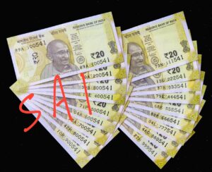 20 Rs New Design Semi fancy numbers 111541 to 999541 & 100541 to 900541 18 notes set