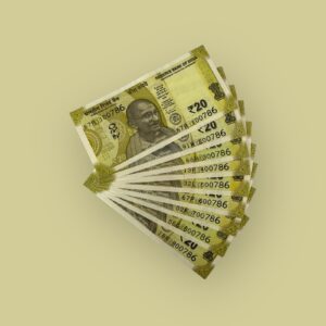 20 Rs New Design Semi fancy numbers 100786 TO 900786 9 notes set