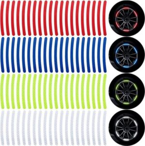 Night Safety Reflective Wheel Rim Stripe Stickers